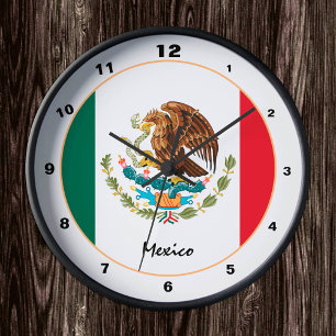 Ronde Drapeau mexicain & Mexique mode tendance / horloge