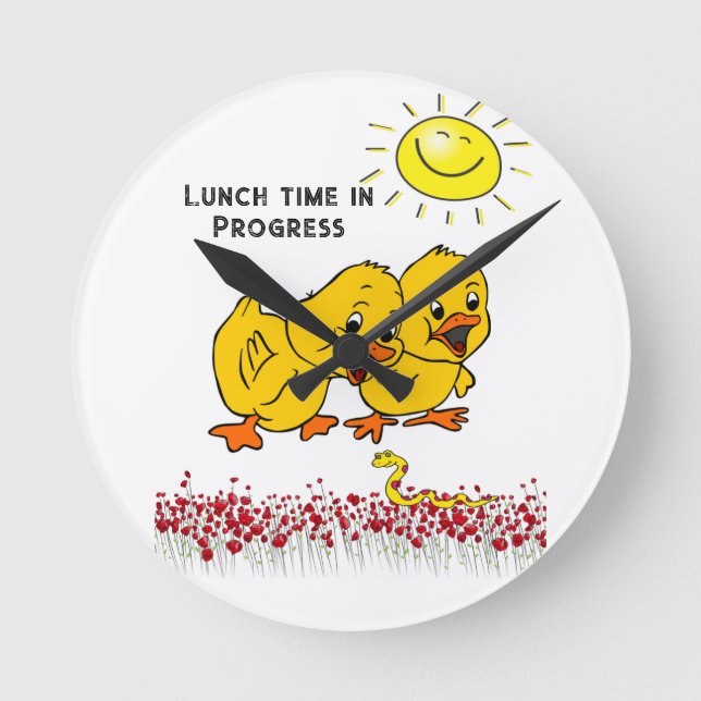 Ronde Écueils Jaunes Horloge Florale Solaire (Recto)