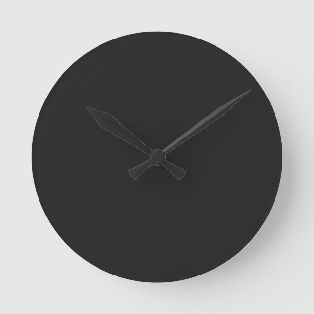 Ronde Eerie Black Round Wall Horloge (Recto)