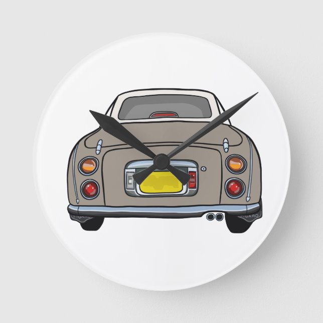 Ronde Figaro Voiture Topaz Mist Garage Horloge (Recto)