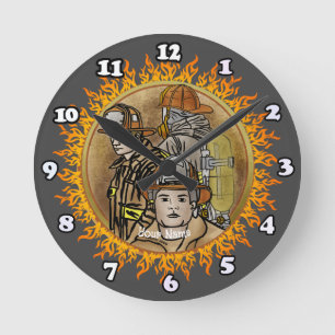 Ronde Frères pompiers horloge