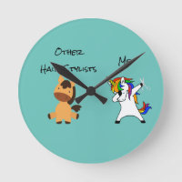 Hair Styliste Cadeau Horloge Unicorne