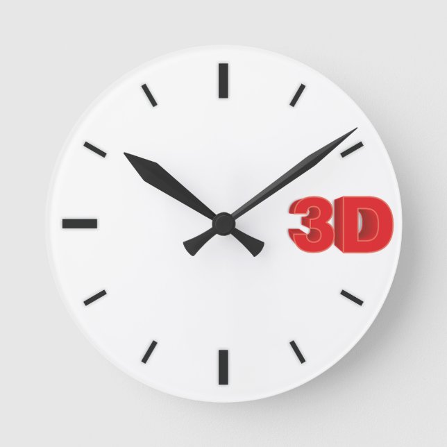 Ronde Horloge 3D 1. (Recto)