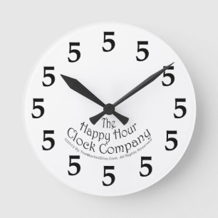 RONDE HORLOGE À CINQ HEURES