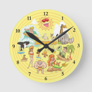 Ronde Horloge acrylique San Diego California