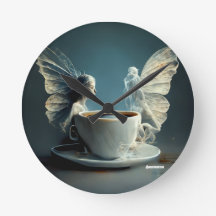 Horloge Artistique Coffee Angels