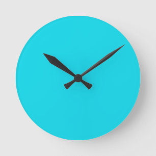 Ronde Horloge bleue Aqua