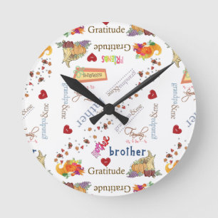 Ronde Horloge bon thanksgiving