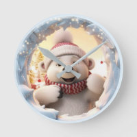 Horloge Bonhomme de Neige Heureux