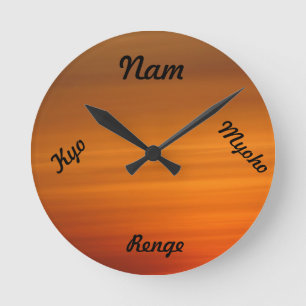 Ronde Horloge bouddhiste de SGI - Nam Myoho Renge Kyo
