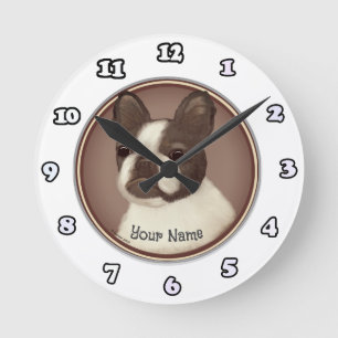 Ronde Horloge Chien Boston Terrier