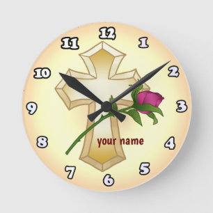 Ronde Horloge Christian rose Cross