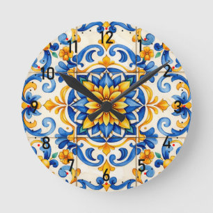 Ronde Horloge Crieuse de Temps Azulejo