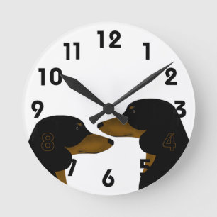 Ronde Horloge Dachshund