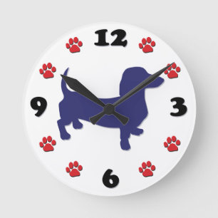 Ronde Horloge Dachshund Doxie