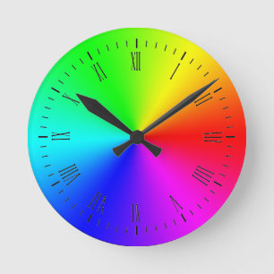 Ronde Horloge d'arc-en-ciel