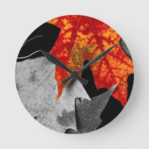 Ronde Horloge d'art d'automne