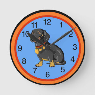 Ronde Horloge de Dachshund
