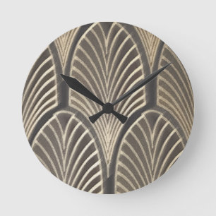 Ronde Horloge de fan d'art déco