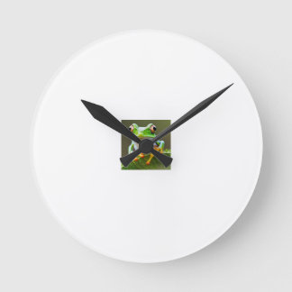 Ronde horloge de grenouille
