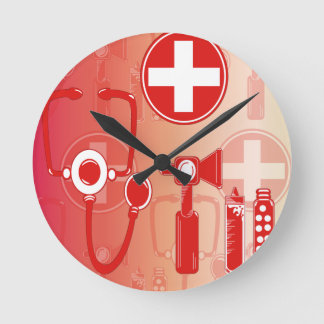 Ronde Horloge de kit de médecin et d'infirmière de jouet