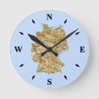 Horloge de la carte allemande