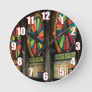 Ronde Horloge de la machine à sous Las Vegas