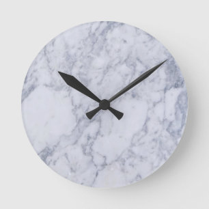 Ronde Horloge de marbre de finition
