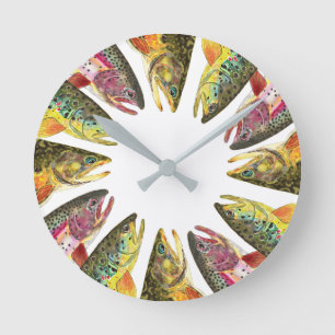 Ronde Horloge de pêche de la truite