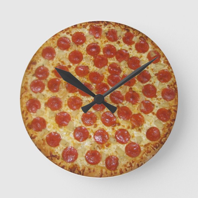 Ronde Horloge de pizza de temps de pizza (Recto)