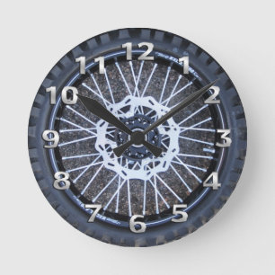 Ronde Horloge de pneu de motocross