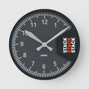Ronde Horloge de tachymètre de pile