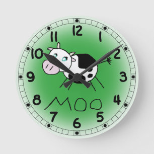 Ronde Horloge de vache à MOO