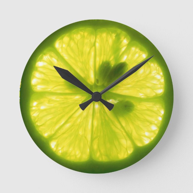 Ronde Horloge délicieuse de citron vert (Recto)