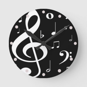 Ronde Horloge des notes musicales
