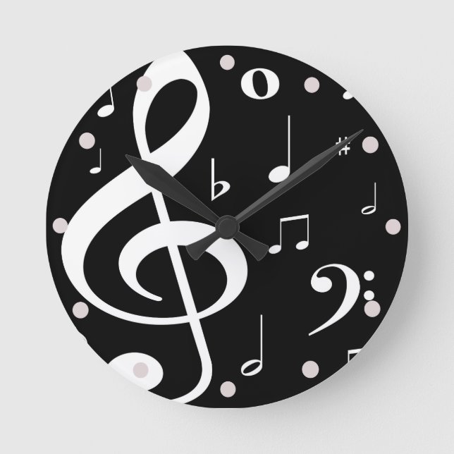 Ronde Horloge des notes musicales (Recto)