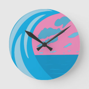 Ronde Horloge d'été des vagues océaniques