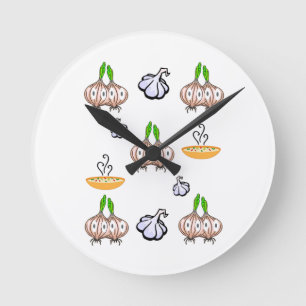 Ronde Horloge d'oignon de la cuisine de soupe