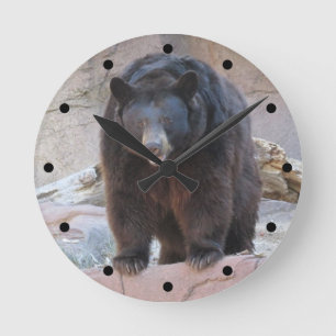 Ronde Horloge d'ours noir