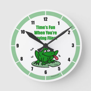 Ronde Horloge drôle de grenouille