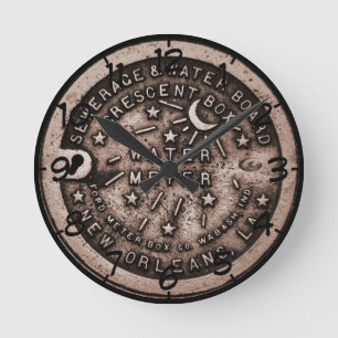 Ronde Horloge du compteur d'eau de la Nouvelle-Orléans