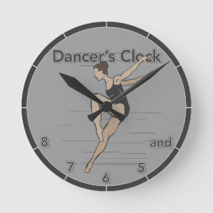 Ronde Horloge du danseur tiré à la main