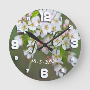 Ronde Horloge en fleurs de cerisier