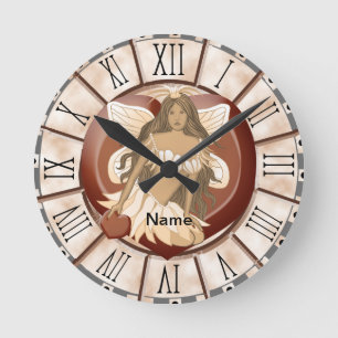 Ronde Horloge Fée en chocolat