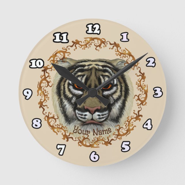 Ronde Horloge Fierce Tiger (Recto)