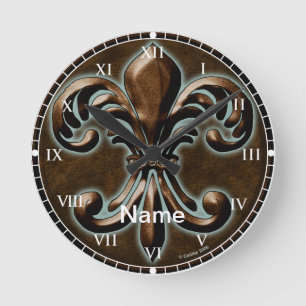 Ronde Horloge Fleur De Lis