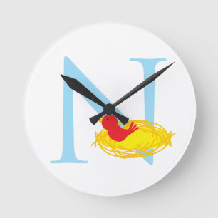 Ronde Horloge initiale de la lettre N