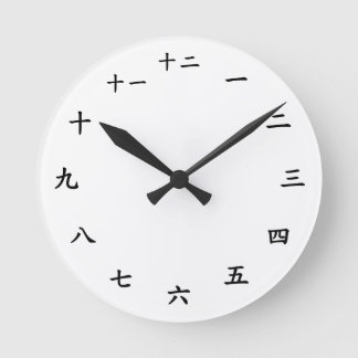 Ronde horloge japonaise