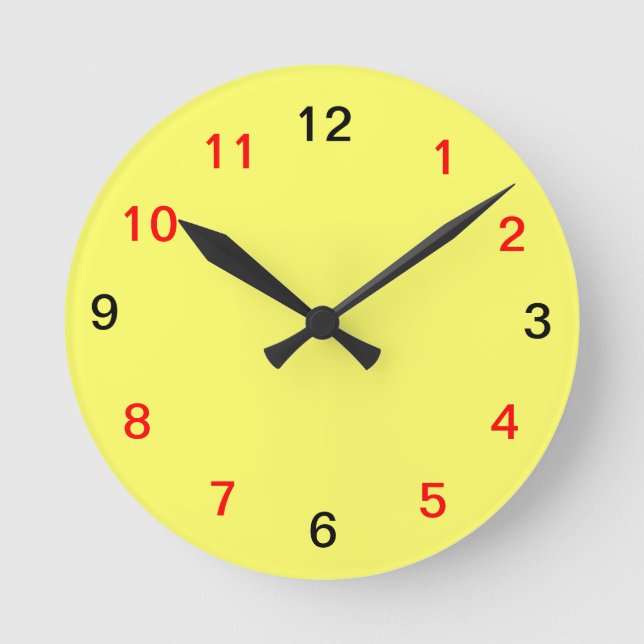 Ronde Horloge jaune (Recto)