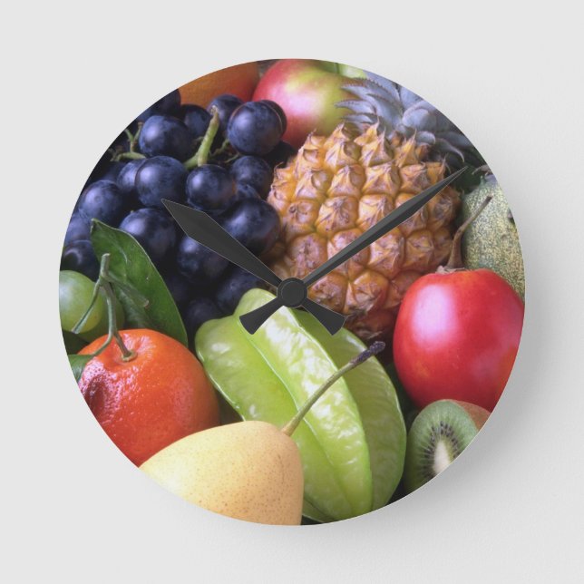 Ronde Horloge Légume et fruits (Recto)